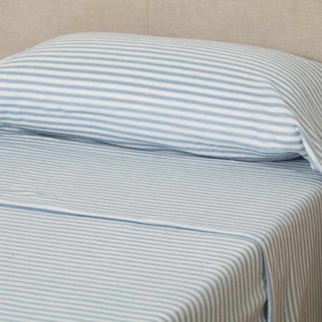 Juego de sábanas pirineo Raya Leto indigo