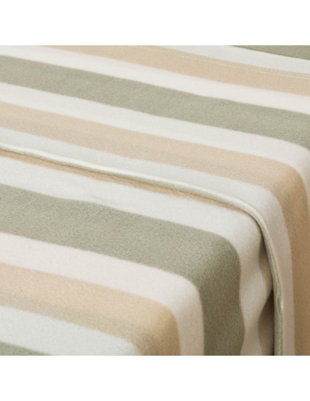 Juego de sábanas pirineo Raya Calcuta topo - verde seco