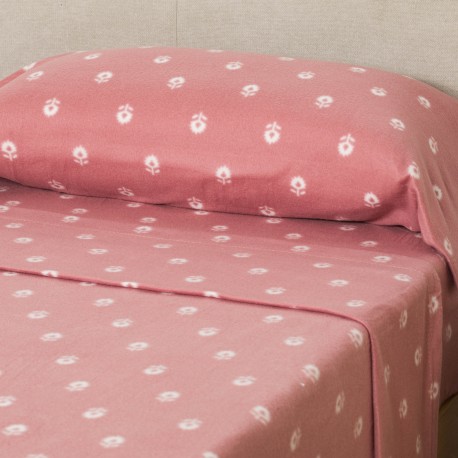 Juego de sábanas pirineo Baby malva