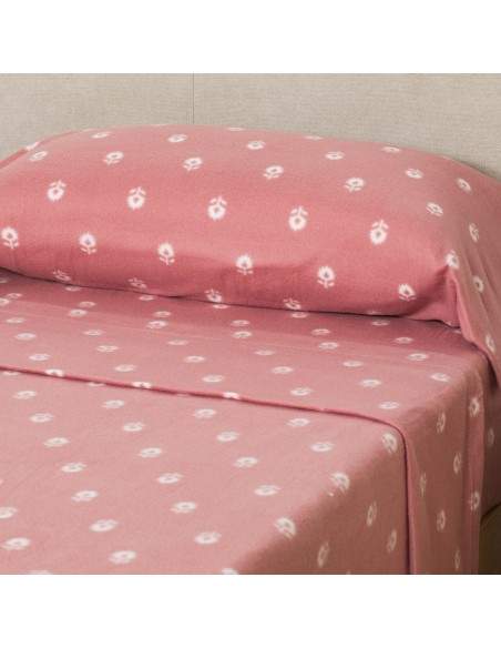 Juego de sábanas pirineo Baby malva