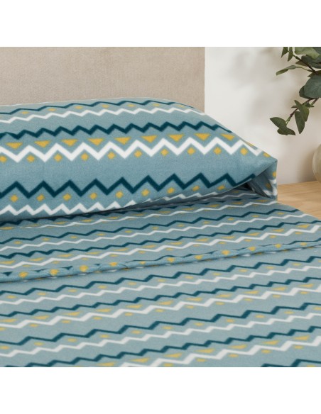 Juego de sábanas pirineo Beraun agua marina