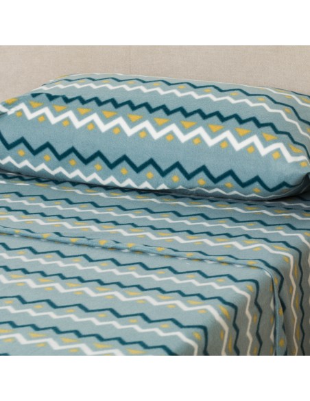 Juego de sábanas pirineo Beraun agua marina