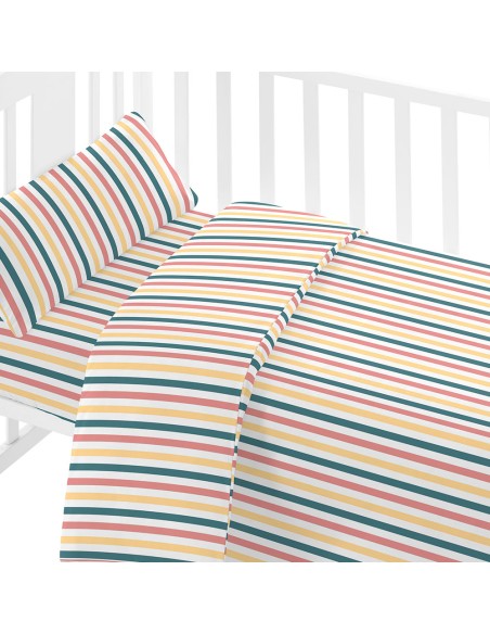 Funda nórdica algodón Raya Laia cuna