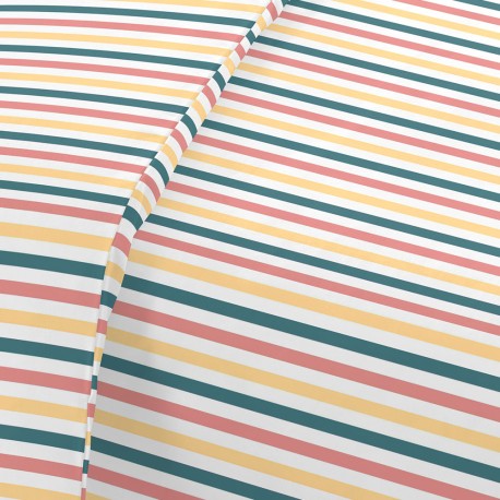 Funda nórdica algodón Raya Laia cuna