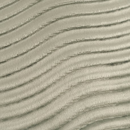 Cojín cuadrante New Ondas terciopelo liso 50x50 - funda + relleno