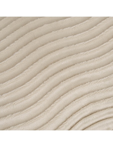 Cojín cuadrante New Ondas terciopelo liso 50x50 - funda + relleno