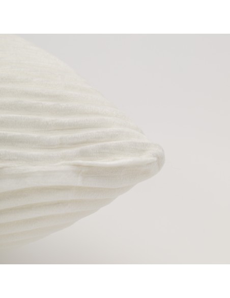 Cojín cuadrante New Ondas terciopelo liso 50x50 - funda + relleno