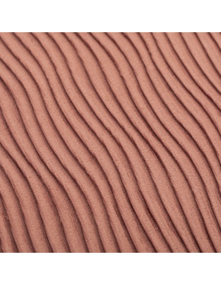 Cojín cuadrante New Ondas terciopelo liso 50x50 - funda + relleno