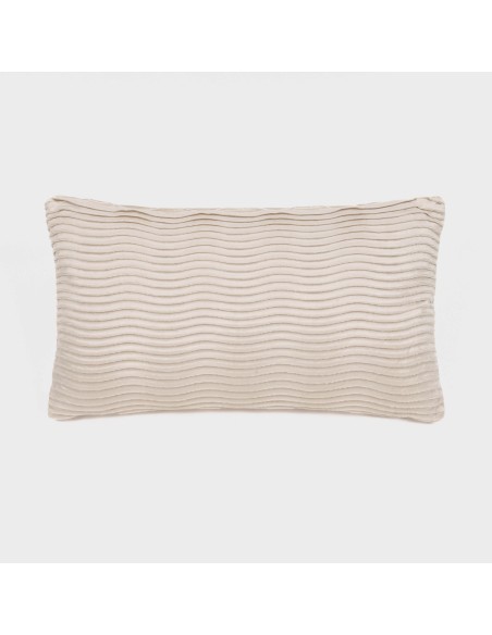 Cojín rectangular 30x50 New Ondas terciopelo liso - funda + relleno