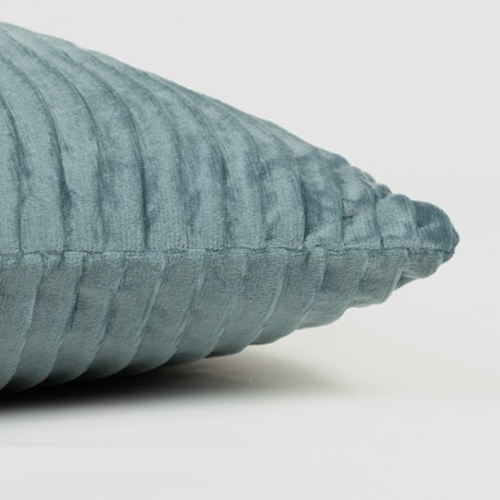 Cojín rectangular 30x50 New Ondas terciopelo liso - funda + relleno