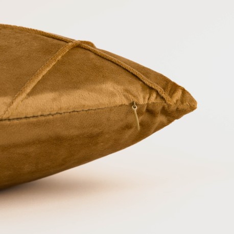 Cojín cuadrante New Rombo terciopelo liso 50x50 - funda + relleno
