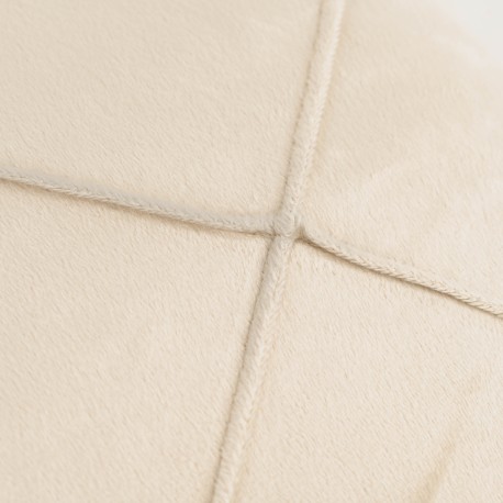Cojín cuadrante New Rombo terciopelo liso 50x50 - funda + relleno