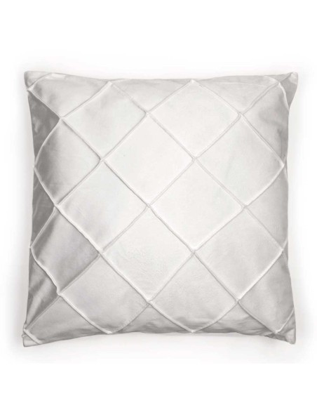 Cojín cuadrante New Rombo terciopelo liso 50x50 - funda + relleno