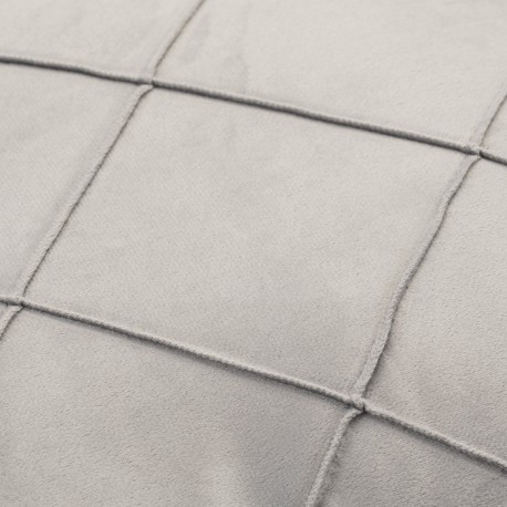 Cojín cuadrante New Rombo terciopelo liso 50x50 - funda + relleno