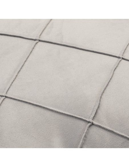 Cojín cuadrante New Rombo terciopelo liso 50x50 - funda + relleno