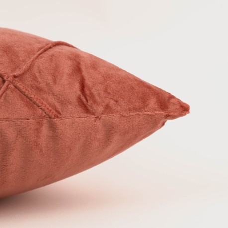 Cojín rectangular 30x50 New Rombo terciopelo liso - funda + relleno