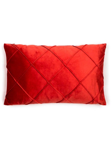 Cojín rectangular 30x50 New Rombo terciopelo liso - funda + relleno