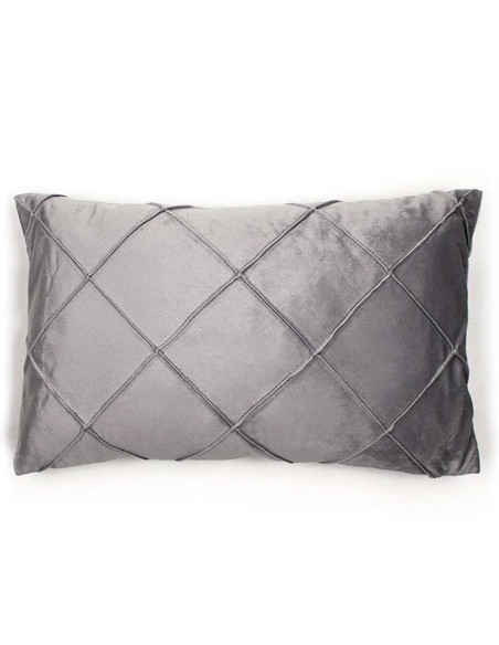 Cojín rectangular 30x50 New Rombo terciopelo liso - funda + relleno