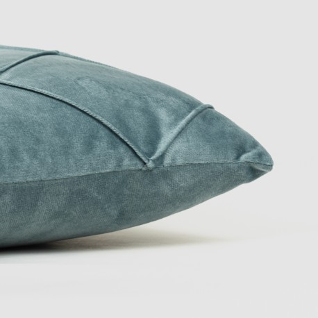 Cojín rectangular 30x50 New Rombo terciopelo liso - funda + relleno
