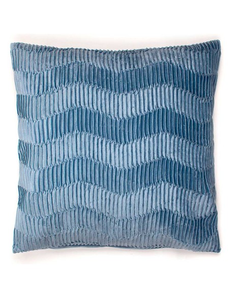 Cojín cuadrante New Traza terciopelo liso 50x50 - funda + relleno