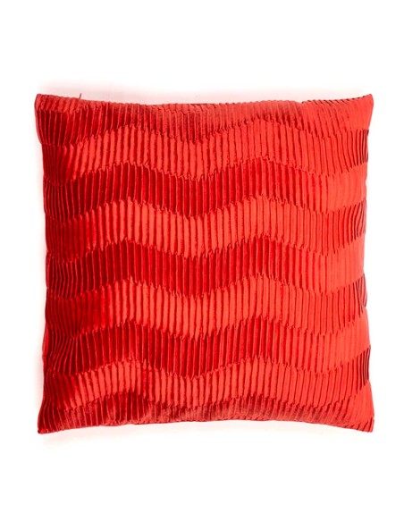 Cojín cuadrante New Traza terciopelo liso 50x50 - funda + relleno