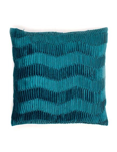 Cojín cuadrante New Traza terciopelo liso 50x50 - funda + relleno