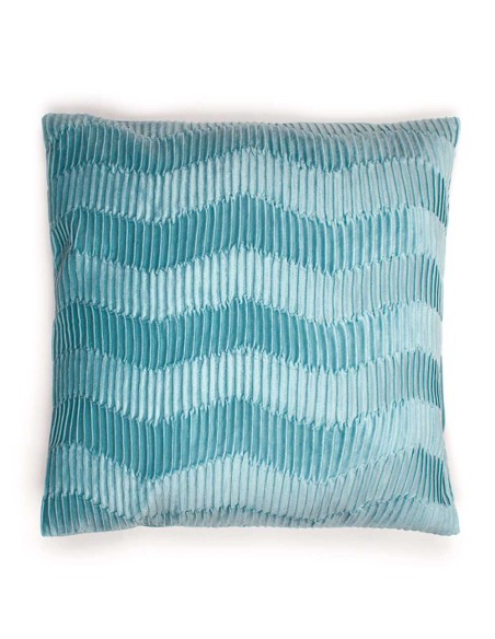 Cojín cuadrante New Traza terciopelo liso 50x50 - funda + relleno