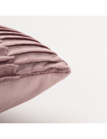 Cojín cuadrante New Traza terciopelo liso 50x50 - funda + relleno