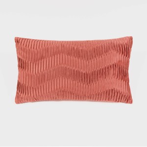 Cojín rectangular 30x50 New Traza terciopelo liso - funda + relleno