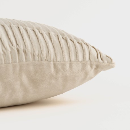 Cojín rectangular 30x50 New Traza terciopelo liso - funda + relleno