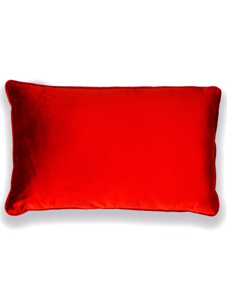 Cojín rectangular 30x50 New terciopelo liso - funda + relleno