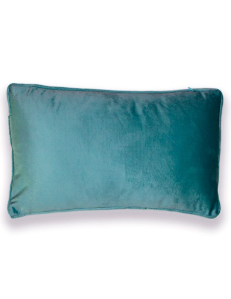 Cojín rectangular 30x50 New terciopelo liso - funda + relleno