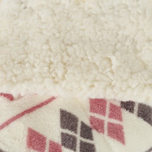 Manta sherpa Casimira malva 2