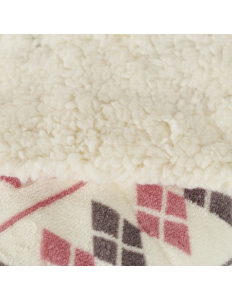 Manta sherpa Casimira malva