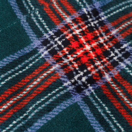 Manta sherpa Cuadro Bimba verde menta