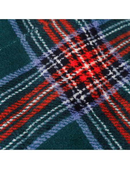 Manta sherpa Cuadro Bimba verde menta