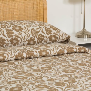 Funda nórdica algodón Alexis topo