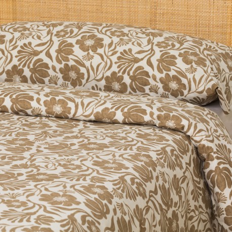 Funda nórdica algodón Alexis topo