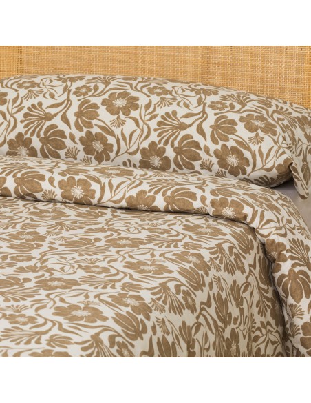 Funda nórdica algodón Alexis topo