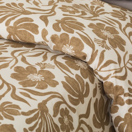 Funda nórdica algodón Alexis topo