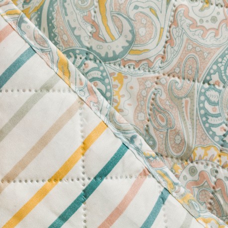 Colcha bouti Cachemir verde