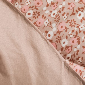 Edredón estampado Dorotea rosa 2