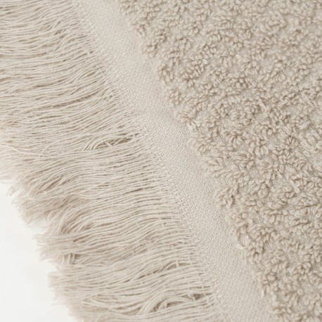 Toalla flecos rizo nido lisa 550gr