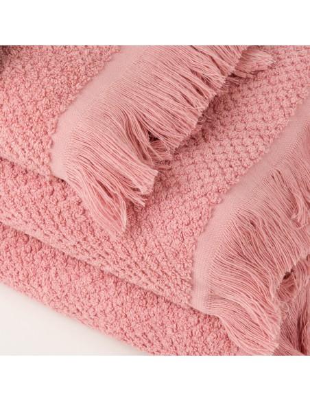 Toalla flecos rizo nido lisa 550gr