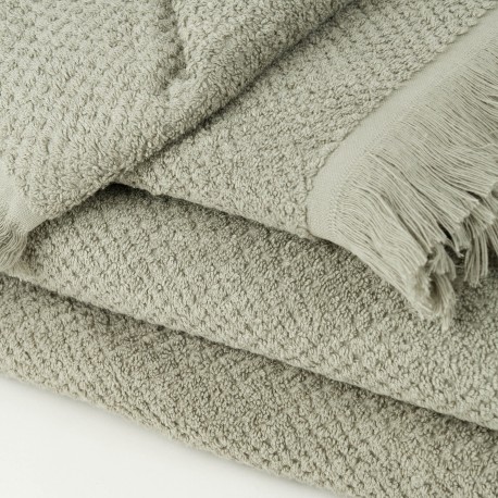Toalla chenilla flecos lisa 550gr