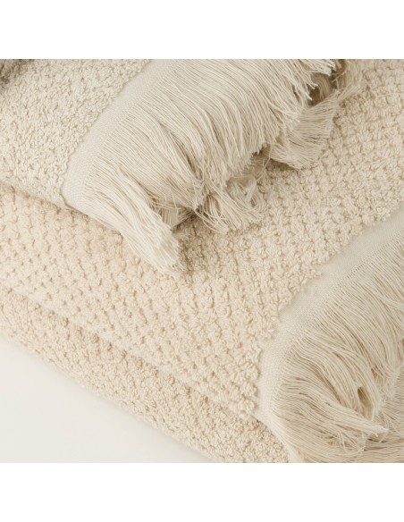 Toalla flecos rizo nido lisa 550gr