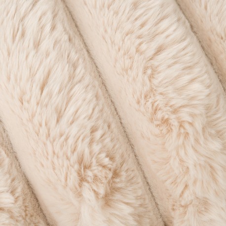 Cojín cuadrante efecto pelo Raya liso 50x50 - funda + rellleno