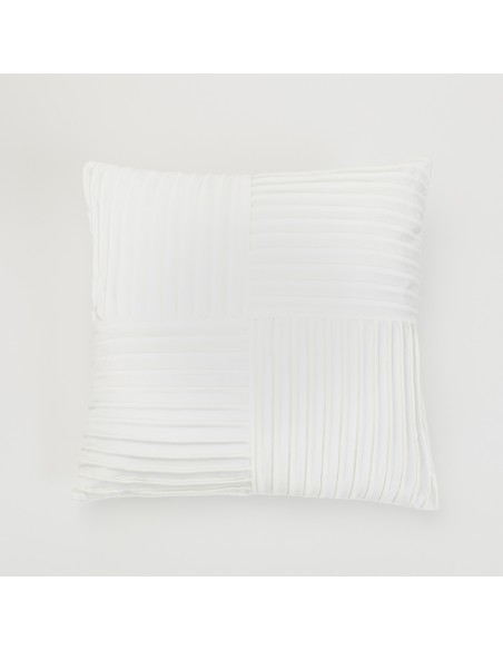 Cojín cuadrante New Cuadros terciopelo liso 50x50 - funda + relleno