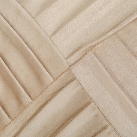 Cojín cuadrante New Cuadros terciopelo liso 50x50 - funda + relleno