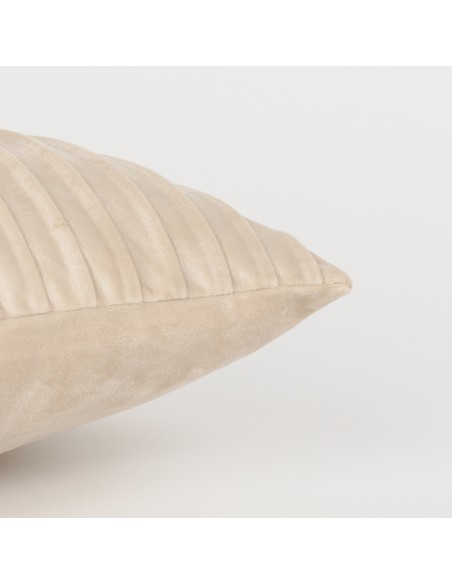 Cojín cuadrante New Cuadros terciopelo liso 50x50 - funda + relleno